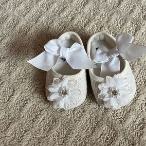 Baby white shoes